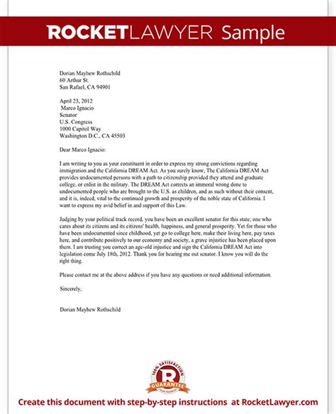 business letter format government official sample