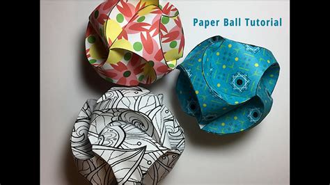 Paper Ball Tutorial Youtube