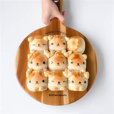 Kitty Bread Buns And Vitagen Little Miss Bento Animal Bread Recipe