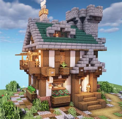 Minecraft survival house | Minecraft houses, Cool minecraft houses, Cute minecraft houses