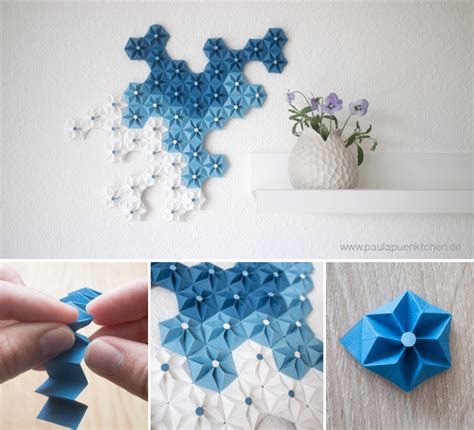 Beautiful Diy Origami Flowers To Decorate Your Wall Wall Decor Ideas