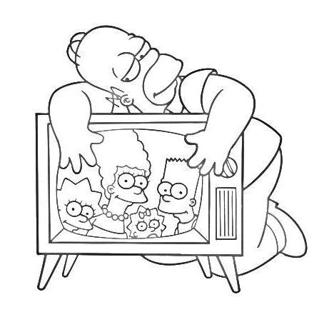 Cartoon characters coloring pages for … Pin af Coloring Fun på The Simpsons | Tegn