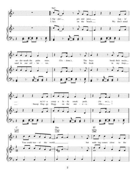 California Gurls By Katy Perry Katy Perry Digital Sheet Music For