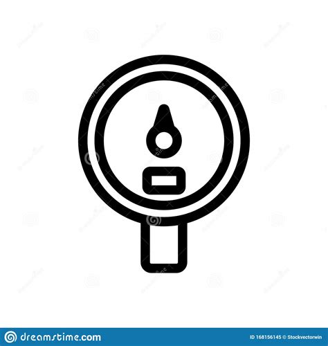 Water Meter Icon Vector Isolated Contour Symbol Illustration Stock