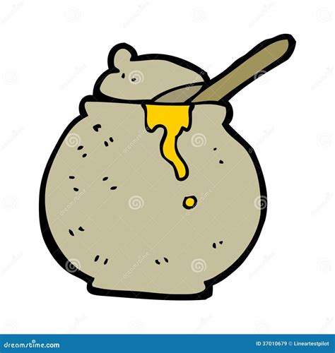 Cartoon Honey Pot Stock Illustration Illustration Of Quirky 37010679