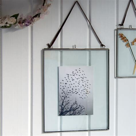 ﻿glass Hanging Frame In Silver 25x20cm ﻿rex London