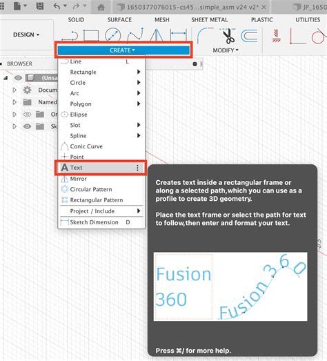 How To Sketch Text In Fusion 360 Fusion 360 Autodesk Knowledge Network