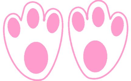 Easter bunny feet template printable skincense co. Easter Bunny Footprint Template | Easter egg hunt using plastic hunting egg shells to encase the ...