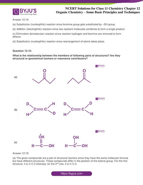 Ncert Solutions For Class Chemistry Chapter Organic Chemistry