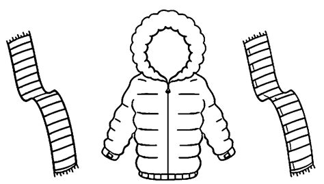 Winter Scarf Coloring Pages Coloring Home