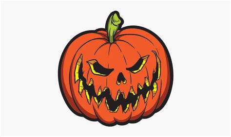 Evil Pumpkin Png Scary Pumpkin Halloween Free Transparent Clipart