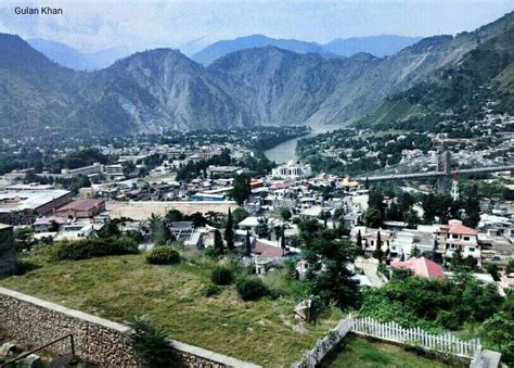 Awesome View Of Beautiful City Muzaffarabad Azad Kashmir Pakistan