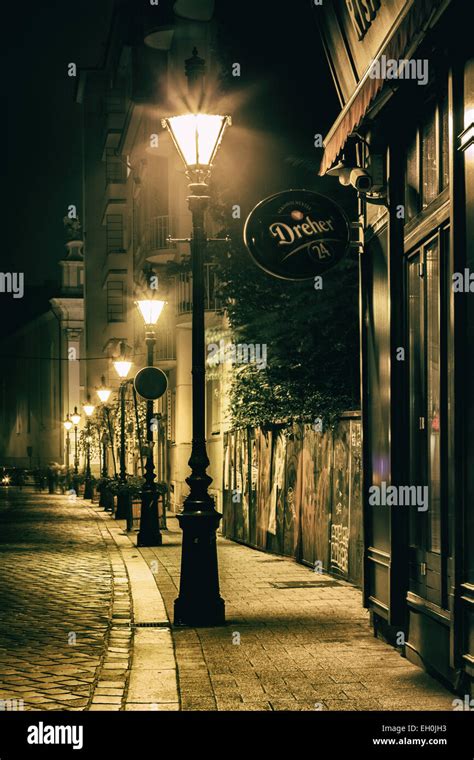 Street Lamp Post At Night