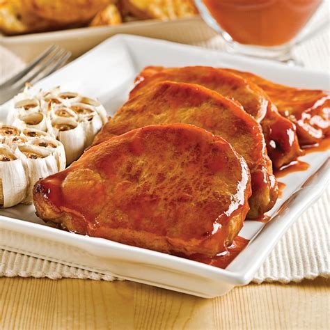 Côtelettes de porc érable et ail