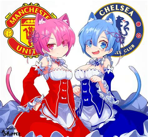 Rem e Ram com vestidos do Manchester United e Chelsea 🇬🇧 #238