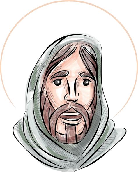 Jesus Christ God Christian Drawing Vector, God, Christian, Drawing PNG