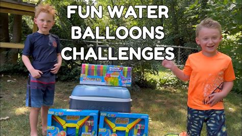 Water Balloon Challenge Bunch O Balloons Part 1 Youtube