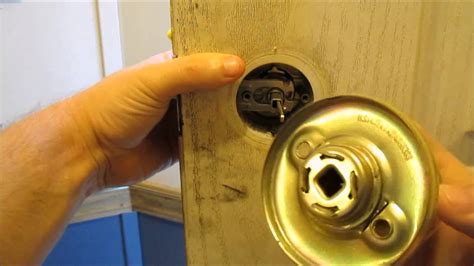 How To Change An Exterior Door Lock Youtube