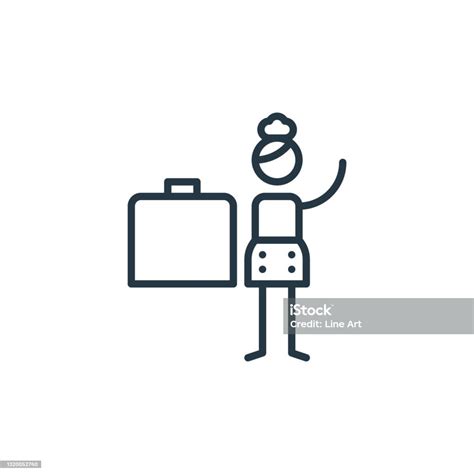 Briefcase Icon Vector From Graphic Design Concept Thin Line Illustration Of Briefcase Editable
