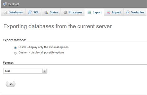 How To Backup Database Using Phpmyadmin