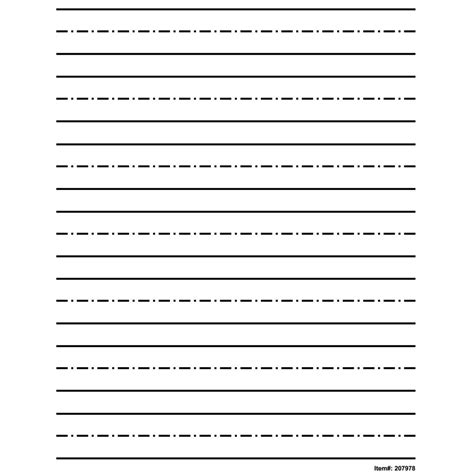 Dotted Straight Lines For Writing Practice This Lined Paper Is Ideal