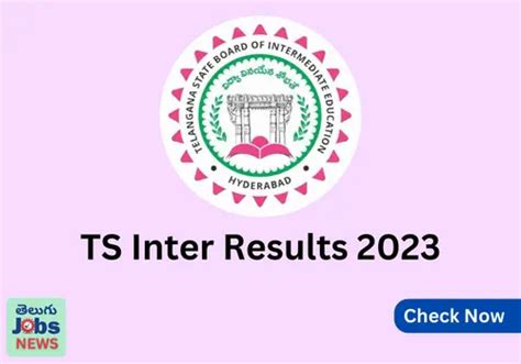 Ts Inter Results 2023 Link 1st And 2nd Year Telangana Inter Results