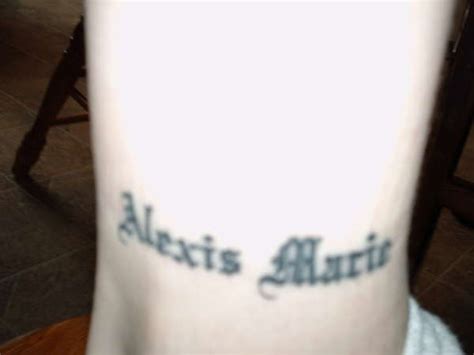 my daughters name tattoo