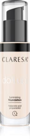 Claresa Doll Up Brightening Foundation For A Natural Look Notino Co Uk