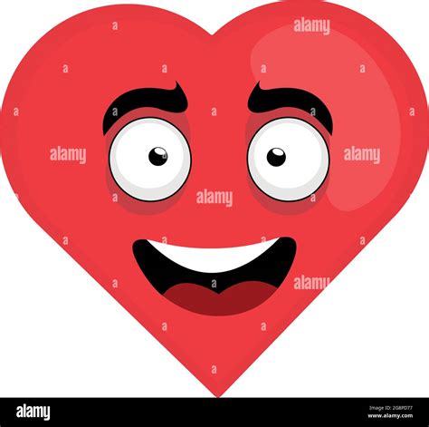 Emoji Illustration De Coeur Rouge Banque Dimages Vectorielles Alamy