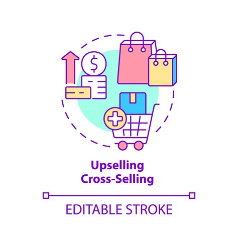 Upselling Cross Selling Concept Icon Customer Touchpoint Abstract Idea