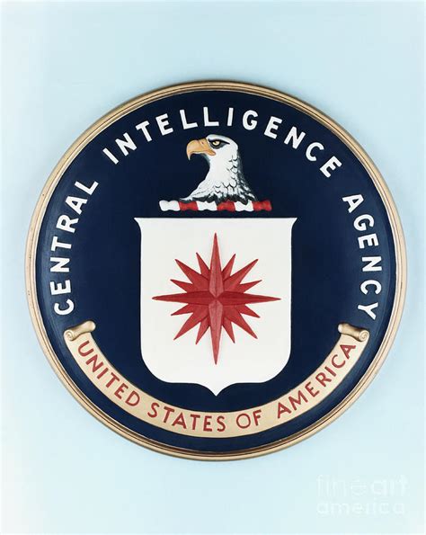 Central Intelligence Agency Seal Photograph By Bettmann Fine Art America