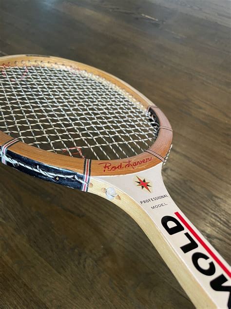 Vintage Rod Laver Chemold Professional Wooden Tennis Racquet Set Of 2
