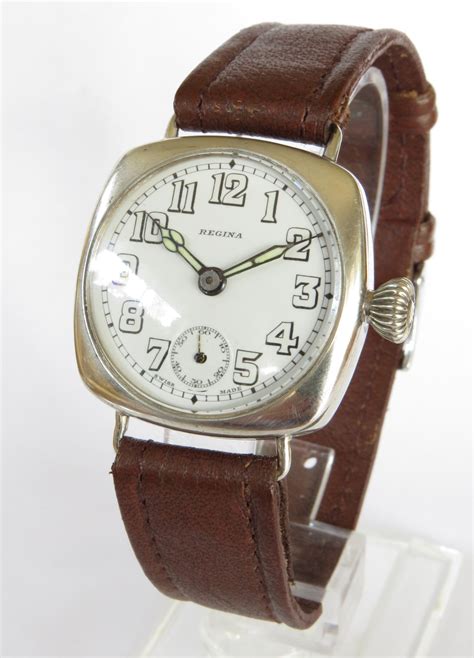 Gents 1920s Silver Regina Wrist Watch By Omega | 622166 | Sellingantiques.co.uk