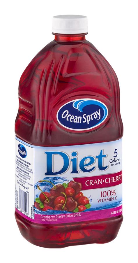 Diet Cranberry Cherry Juice Drink Ocean Spray 64 Fl Oz Delivery