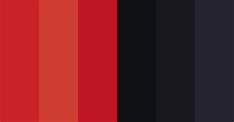 Retro Red And Black Color Scheme Black