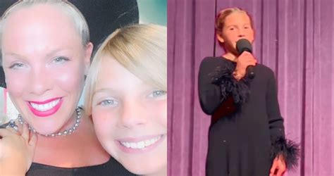 p nk is so proud of her daughter willow for nailing an olivia rodrigo cover during her first