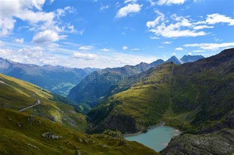 Alpine Lakes Above The Flüelapass Mountain Pass And In The Silvretta