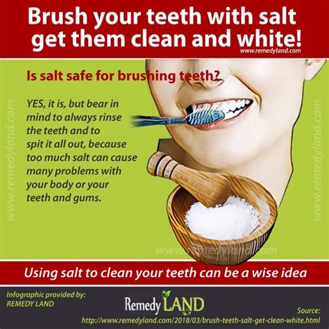 Brush Your Teeth With Salt And Get Them Clean And White Remedy Land