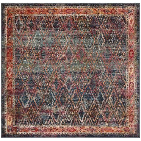Check spelling or type a new query. Safavieh Harmony Navy/Gold 7 ft. x 7 ft. Square Area Rug-HMY407C-7SQ - The Home Depot