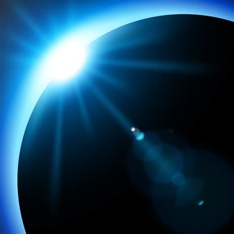 Premium Vector Blue Eclipse