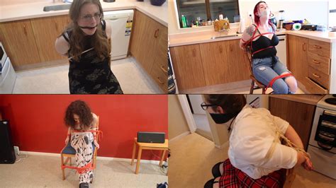 Chairtied And Gagged An Almost 2 Hour Mega Collection Of Babes Secured To Chairs With Rope