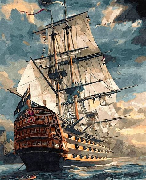 Hms Victory Painting At Explore Collection Of Hms