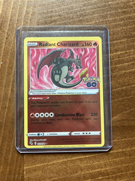 Mavin Pokémon Tcg Radiant Charizard Pokemon Go Holo Radiant Rare