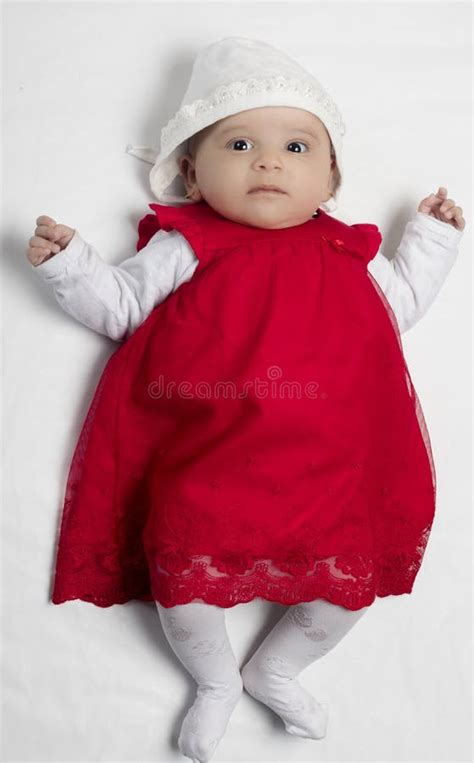 Small Baby Girl Stock Photo Image Of Nappy Baby Looking 69253090