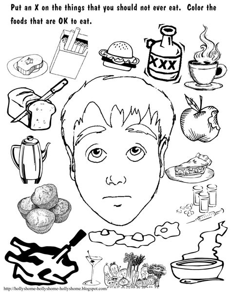 Download and print these my body coloring pages for free. Church Fun: Word of Wisdom Worksheet | Lds primary lessons ...