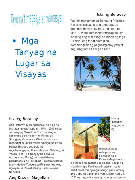 Mga Tanyag Na Lugar Sa Visayas Pdf