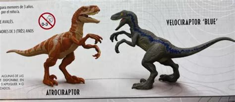 Mattel Jurassic World Dino Battle Pack Velociraptor Blue Vs Atrociraptor 1999 Picclick