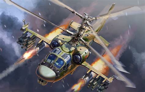 Military Helicopters Kamov Ka 52 Alligator Aircraft Attack