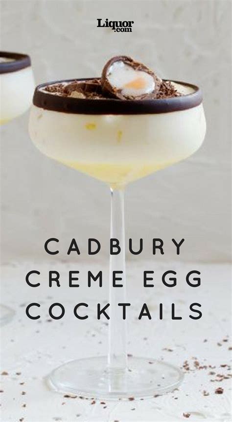 a cadbury creme egg in cocktail form recipe in 2023 cadbury creme egg easter drink candy