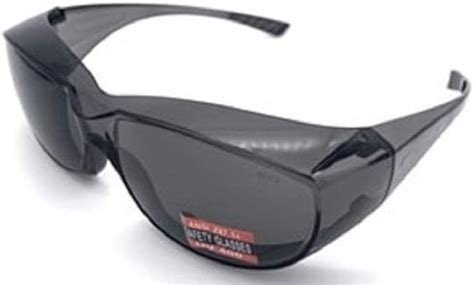 safety glasses side shield ansi z87 uv protection fits over prescription glasses black buy